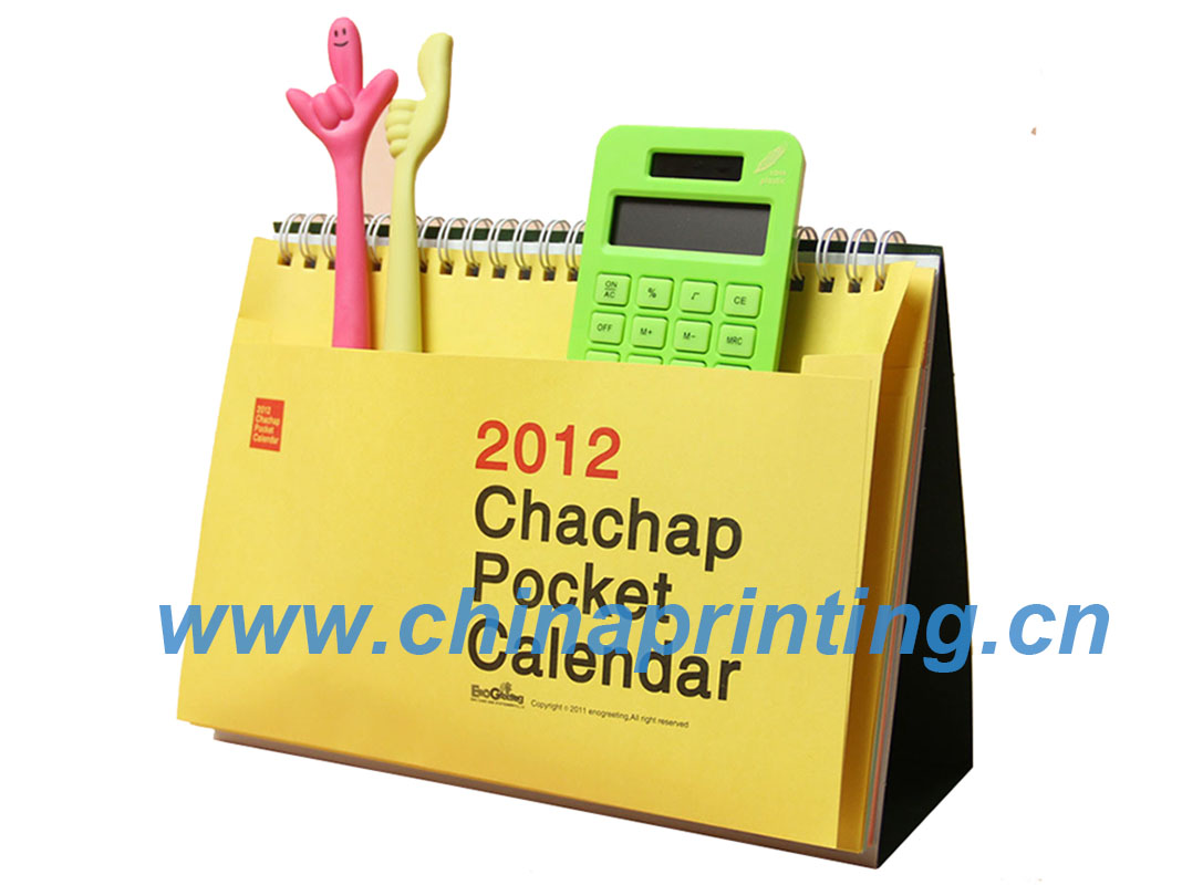 Creative Desk Calendar Printing With Pocket SWP16 1