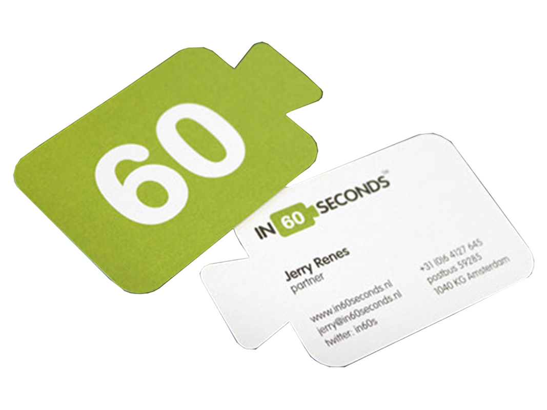 Special shape of business card printing in China SWP22-14