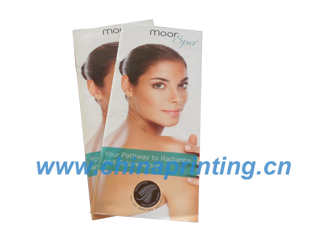 Brochures printing in China for cosmetic company SWP6-10