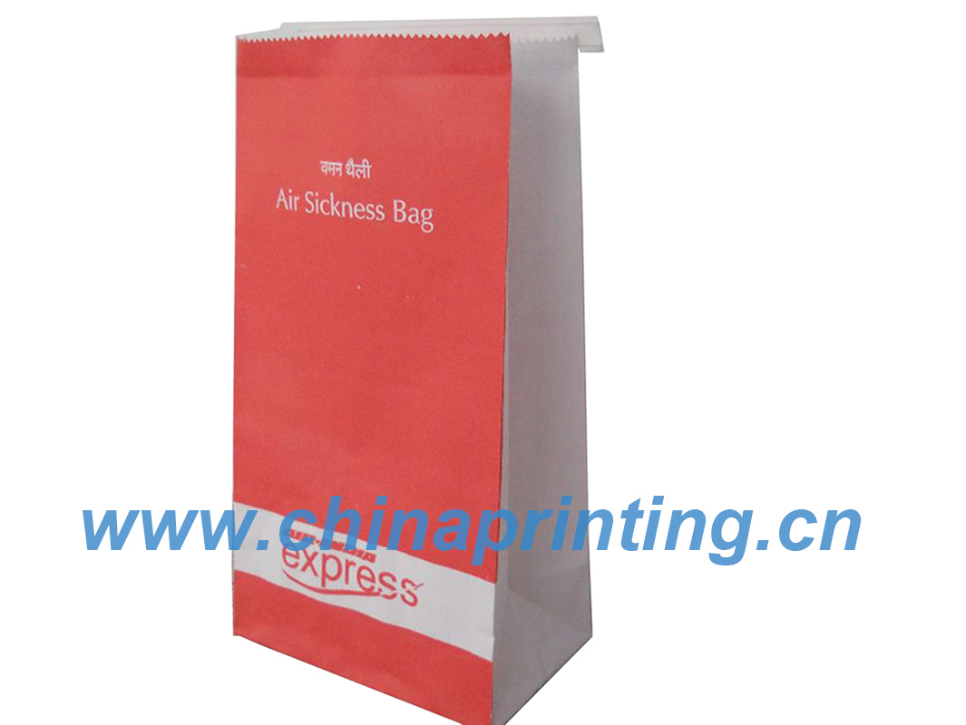 Cheap Air and Sea sickness bag printing in China SWP9-3