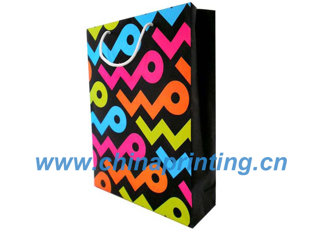High Quality Colorful art paper bag printing in China SWP11-26