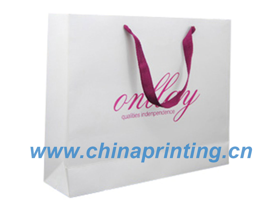 High Quality White card bag printing in China SWP11-20