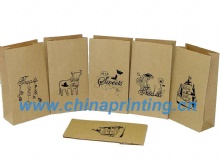 Small Brown Kraft Paper Bag Printing in China SWP8-16