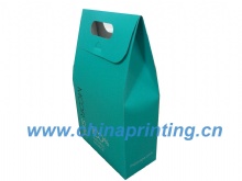 Foldable cosmetic paper bag printing in China SWP11-40